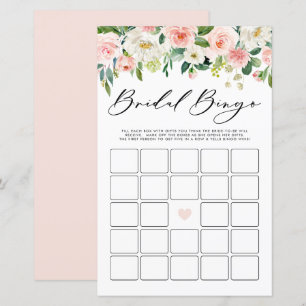 Garden Flowers Bridal Bingo Chá de panela Game