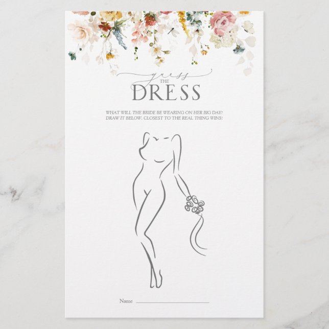 Garden Flowers - Jogo de Chá de panela de Aquarela (Frente)