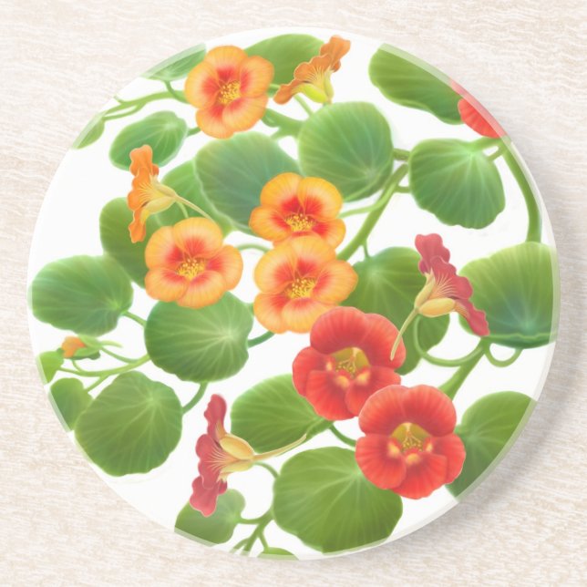 Garden Nasturtium Flor Sua Porta copos (Frente)