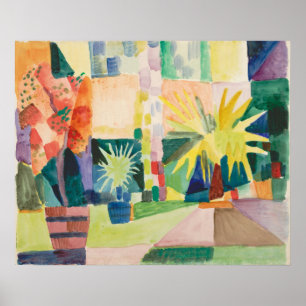 "Garden On Lake Thun" Art poster