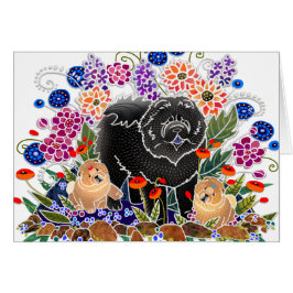 GARDEN PARTITY Chow - Cartões de arte de Sandra Mi