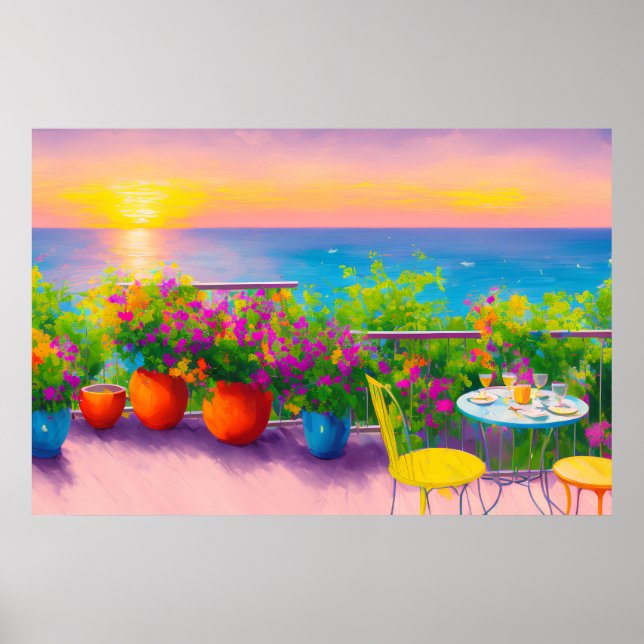 Garden Patio Poster italiano (Frente)