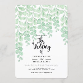 Garden Vine | Convite de casamento de aquarelas