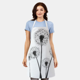 Gardener/Chef Apron com Dandelion Seed Head