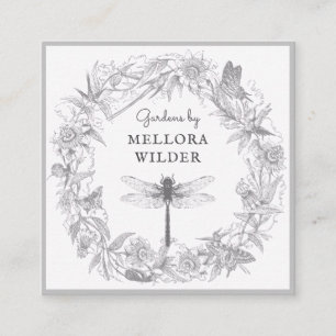 Gardener Dragonfly Cartão de visita Floral