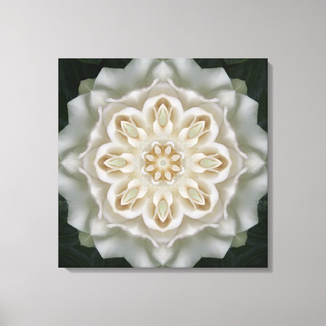 Gardenia Inner Glow Mandala Impressão (Frente)
