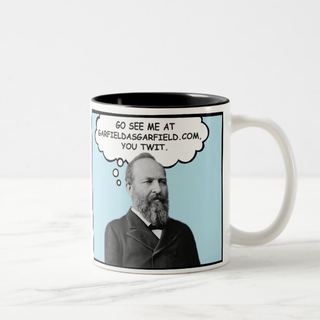 Garfield como a caneca da tira de Garfield (Direita)