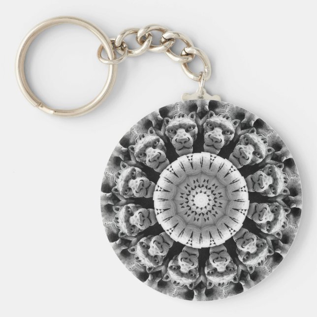 Gargoyle Rosette Chaveiro (Frente)