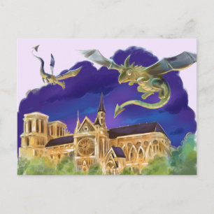 Gargula da Notre Dame - Cartão Postal de Paris