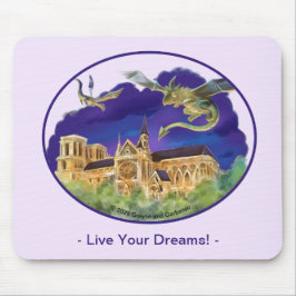 Gargula Notre Dame - Sonhos de Paris Mousepad