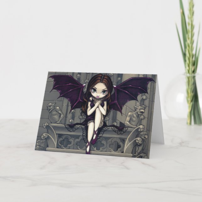 "Gárgulas cartão de Notre Dame" (Frente)