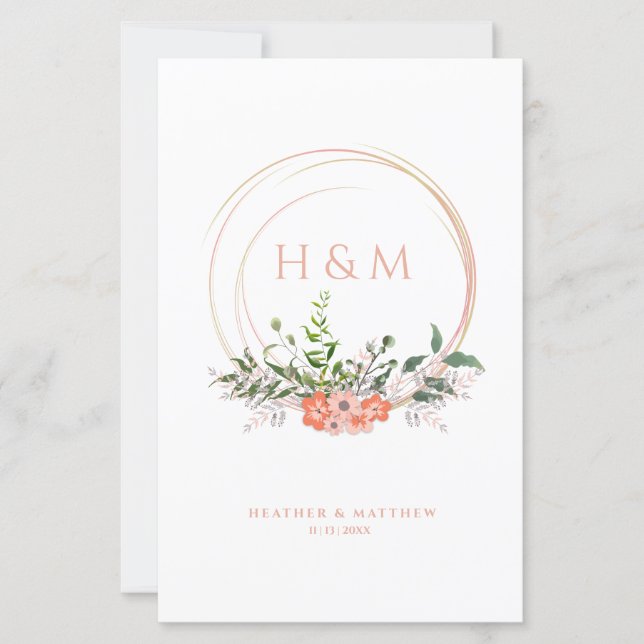 Garland de Casamento Floral Elegante Elegante (Frente)