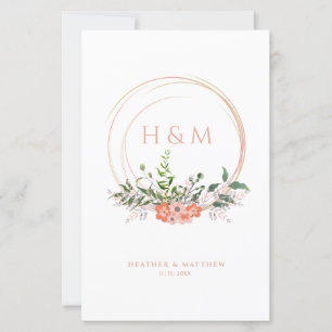 Garland de Casamento Floral Elegante Elegante