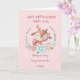 Garota 1rua. Cartão de Aniversário