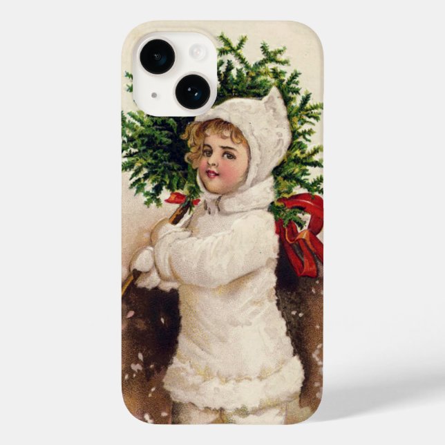 Garota Antiga com Árvore de Natal, Ellen Clapsaddl (Verso)