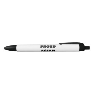 Garota asiática orgulhosa, Caneta de tinta preta
