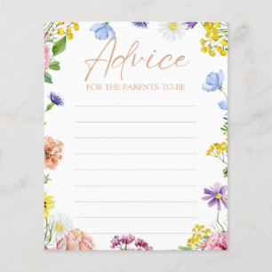 Garota Chá de fraldas doce como Bee Advice Card