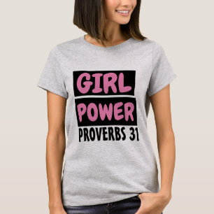 GAROTA CRISTÃ POWER Girls Damas T-Shirts Camisetas