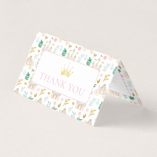 Garota de aniversário da princesa linda obrigado c (Frente)