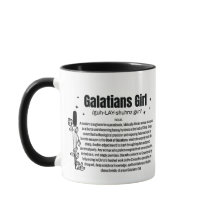 GAROTA DE GÁLATAS Caneca de Café de Duas Cores 330