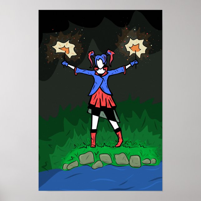 Garota do dia 4 de julho na Poster (Frente)