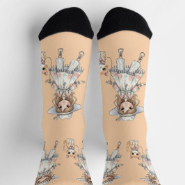 Garota Fashionable passeando com gato fofo