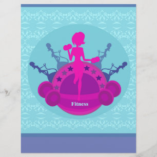 garota fitness treino Panfleto