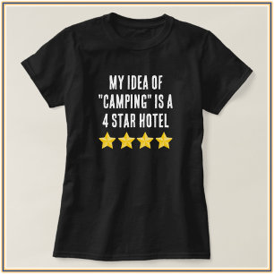 Garota Gelã Bonita Citação Camping T-Shirt