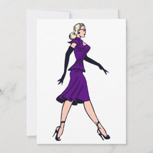 Garota Glamour Vintage, Convite de Secretária Loir
