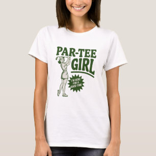 Garota Golfista Camiseta Divertida Par Garota Aman