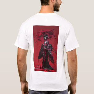 Garota japonesa na camiseta Kimono tradicional