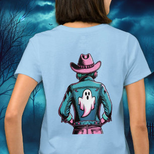 Garota Louca com Camisa de Arte Ghost Pop