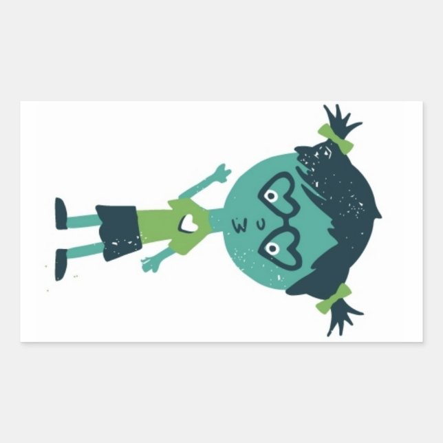 Garota no autocolante (Frente)