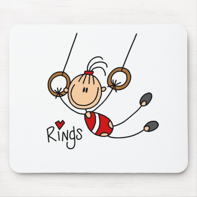 Garota palito no mousepad de Rings (Frente)