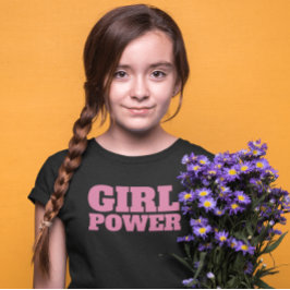 GAROTA POWER meninas T-SHIRTS adolescentes