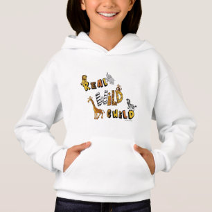 Garota pullover Hoodie - Criança Selvagem