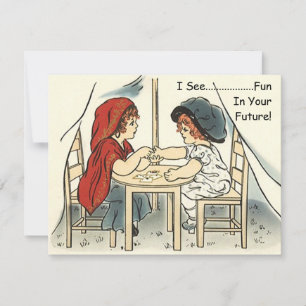 Garota Tendo seu Futuro Contou Convites para Crian