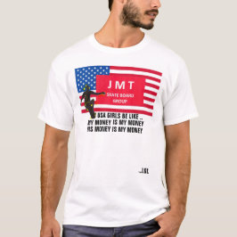 GAROTAS AMERICANAS SERÃO COMO T-Shirt Básico Escur