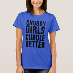 GAROTAS CHUBBY MELHOR, T-shirts amassadas