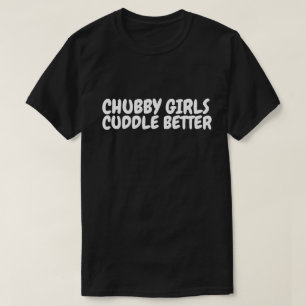 GAROTAS DE CHUBBY MELHOR, MAIS T-shirts de tamanho
