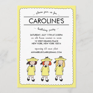 Garotas francesas Convite de Aniversário