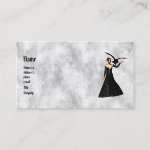 Garotas Góticas: Cartão de visita de Bruxas Vermel