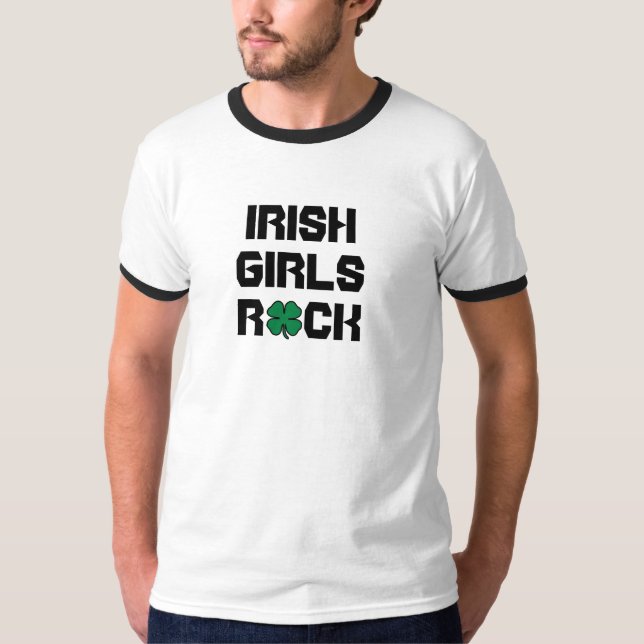 GAROTAS IRLANDESAS ROCK - CAMISA T DE LONGA DURAÇÃ (Frente)