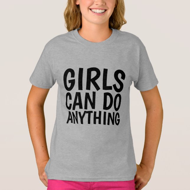 GAROTAS PODEM FAZER TUDO, T-shirts (Frente)