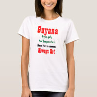 Garotas quentes e t-shirts caras da Guiana