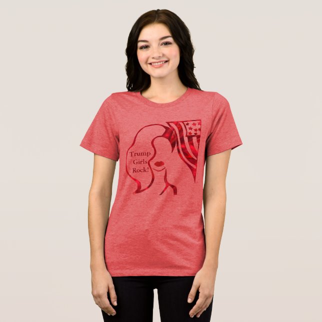 GAROTAS TRUMP ROCK! Camiseta (Frente Completa)