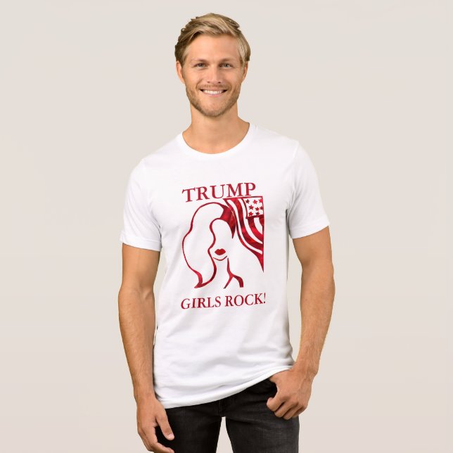 GAROTAS TRUMP ROCK! Camiseta (Frente Completa)