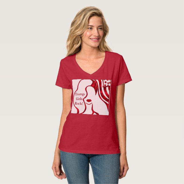 GAROTAS TRUMP ROCK! Camiseta (Frente Completa)