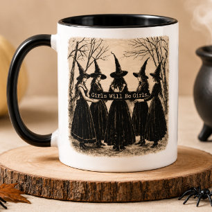 Garotas Vintage Serão Garotas Caneca de Bruxa – Di