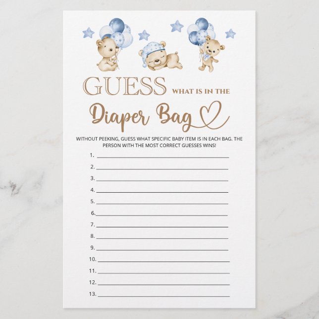 Garoto chá de fraldas o que está no saco de fralda (Frente)